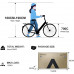  Accolmile Bicicleta Eléctrica 28” 700C, Ebike de Ciudad con 36V 250W Motor de Media Torsión M200, City Bicicleta de Paseo Pedelec, Adultos Unisex, Batería 15Ah 540Wh, Shimano 8 Velocidades 