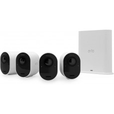 Arlo Ultra 2, 4 cámaras de vigilancia exterior wifi video 4K HDR y SmartHub, faro, sirena, detector de movimiento, visión nocturna, con una prueba gratuita de 90 días de Arlo Secure, Blanco Arlo Ultra 2, 4 cámaras de vigilancia exterior wifi video 4K HDR y SmartHub, faro, sirena, detector de movimiento, visión nocturna, con una prueba gratuita de 90 días de Arlo Secure, Blanco