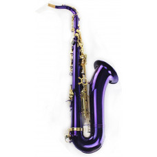 B-Flat Alto Saxofón Púrpura Pintura Oro Key B-Flat Alto Saxofón Púrpura Pintura Oro Key