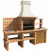 Barbacoa de Obra Prefabricada de Leña y Carbón Modelo Luxor Royal
