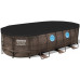 Bestway Piscina Desmontable Tubular Power Steel Oval Diseño Ratán 549x274x122 cm con Depuradora Cartucho 5.678 L/H con Cobertor y Escalera Bestway Piscina Desmontable Tubular Power Steel Oval Diseño Ratán 549x274x122 cm con Depuradora Cartucho 5.678 L/H con Cobertor y Escalera