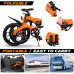 Bicicleta Eléctrica 250W Plegable Mini E- Bike Pedec 3 Modos Frenos Delanteros Y Traseros 