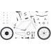 Bicicleta eléctrica EYO 1S, 11,9 kg, Dos Veces más Ligera Que Las Bicicletas eléctricas convencionales   