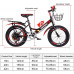 CHHD Bicicleta de montaña de 18 Pulgadas (20 pulgadas/22 Pulgadas) para Deportes al Aire Libre, Altura del Asiento Ajustable, Adecuada para niños y Adultos Mayores de 10 años 