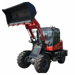 Cargadora de ruedas con motor diésel Euro5 y carga nominal de 1000 kg WLL1000 