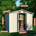 Caseta de Jardín Exterior con Piso y Puertas Dobles con Cerradura    250x196x212cm