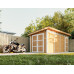Caseta de jardín 8.52 + 2.95m²-L530xW279cm-con Suelo 