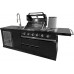 Cocina para exteriores 119 x 60 x 262 cm 