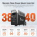 FOSSiBOT F3600 Generador Solar Portatil, 3840Wh LiFePO4 Batería con 3 Salidas 