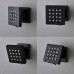 ENGA - Juego de alcachofa de ducha y válvula mezcladora termostática de 12 pulgadas y 6 pulverizadores de cuerpo de masaje y alcachofa de ducha de mano ENGA - Juego de alcachofa de ducha y válvula mezcladora termostática de 12 pulgadas y 6 pulverizadores de cuerpo de masaje y alcachofa de ducha de mano
