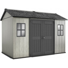 Keter - Caseta de jardín exterior Oakland 1175 SD, Color gris 