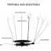 Máquina Cabina de Fotos 360 con Anillo Luz Soporte Cámara Ajustable 