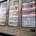 Nevera expositora industrial triple puerta de cristal para hostelería 