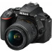 Nikon D5600 - Kit de cámara réflex de 24.2 MP con objetivo AF-P DX 18 - 55 mm VR, pantalla táctil de 3", Full HD, color negro - Versión Europea Nikon D5600 - Kit de cámara réflex de 24.2 MP con objetivo AF-P DX 18 - 55 mm VR, pantalla táctil de 3", Full HD, color negro - Versión Europea