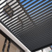 Pergola 3x4 m Postes de Aluminio con Techo de Lamas de Acero 