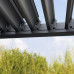 Pergola 3x4 m Postes de Aluminio con Techo de Lamas de Acero 