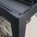 Pergola 3x4 m Postes de Aluminio con Techo de Lamas de Acero 