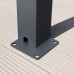 Pergola 3x4 m Postes de Aluminio con Techo de Lamas de Acero 