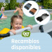 Piscina con Bomba de Filtro de Arena y cúpula y Bomba de Calor Infantil Exit Toys Wood 400 x 200 x 100 cm  