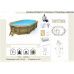 Piscina octogonal de madera impregnada diámetro 486 x 336 x 120 cm 