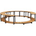 Piscina y spa marco de madera de acacia maciza de 273 x 53 cm 