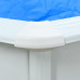Piscinas con pared de acero ovalada, 610 x 360 x 120 cm 