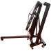 QILIN Alzamiento hidráulico plegable del motor de 2 toneladas, grúa del taller con 6 ruedas móviles, grúa móvil del piso, rojo/negro