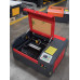 Ruida Controller 400 x 400 mm área de trabajo CO2 Máquinas láser de grabado Llevar herramientas rotativas y plataforma de panal 