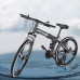 SAFGH Bicicleta de montaña para Adultos de Acero con Alto Contenido de Carbono, Doble suspensión, Shimanos 21-Speed ​​Commuters Bicicletas MTB para Hombres y Mujeres Ciclismo de Carreras al Aire l