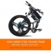  SFSGH Bicicleta eléctrica para Hombres Adultos Mujeres, Bicicleta Plegable 350W 36V 10A 18650 Batería de Iones de Litio Plegable Bicicleta eléctrica de montaña de 26"con Sistema de tran 