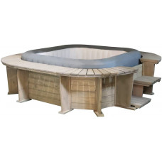 SPA Hinchable con Panelado de Madera K2O Seychelles para 4-6 Personas con Hydrojets 250x275x71 cm SPA Hinchable con Panelado de Madera K2O Seychelles para 4-6 Personas con Hydrojets 250x275x71 cm