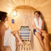 Sauna 6 Personas de Vapor con Estufa de Piedras