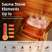 Sauna de vapor de barril al aire libre para 2 a 4 personas 