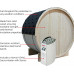 Sauna de vapor de barril al aire libre para 2 a 4 personas 