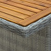 Set Comedor jardín 9 pzas y Cojines ratán sintético 
