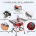 Sierra de Mesa portátil de sobremesa, Mesa de carpintería multifunción Saw Saw Push Table SAVIA Miter SIERR ， Máquina cortadora de carpintería