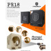 Subwoofer Gabinete PRORECK PR18 18 pulgadas 2000W P.M.P.O Active Powered PA DJ 