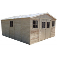 TIMBELA Cobertizo de Madera 12M X 2M X 255CM 24m2 TIMBELA Cobertizo de Madera 12M X 2M X 255CM 24m2