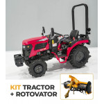 Tractor agrícola Roteco Crossfire + Rotovator Dimago Mini 105 
