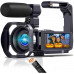Videocámara con cámara de vídeo 2 PCS 4K 