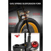  X3000plus-UP Bicicleta de Nieve de 20 Pulgadas con neumáticos Gruesos y 4.0, Bicicleta montaña Plegable, Horquilla Delantera Mejorada (Black Grey, 17.5Ah + 1 batería Repuesto) 