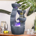 XQKQ Humidificador Creativo, Fuente de Agua de sobremesa Fuente de Agua de sobremesa para Interiores/Exteriores 4 Cuencos escalonados Fuente de Agua de Cascada para Mesa Escritor XQKQ Humidificador Creativo, Fuente de Agua de sobremesa Fuente de Agua de sobremesa para Interiores/Exteriores 4 Cuencos escalonados Fuente de Agua de Cascada para Mesa Escritor