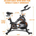  YOSUDA Bicicleta de ejercicio de resistencia magnética con capacidad de 330 lbs – Bicicleta estática de ciclismo de interior con cómodo asiento de asiento, asiento silencioso 
