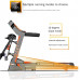 ZHANGYY Máquina para Caminar eléctrica, Cinta de Correr Plegable Digital, Motor de 2.0HP de Control Digital de Nueva generación 1km/H-16km/H Programa Profesional con Carga de 120 kg