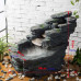 ksamwjf Fuente de Mesa Fuente de Piso Cascada de rocalla pequeña para Interiores y Exteriores, Adecuada para la Familia, jardín al Aire Libre, balcón, decoración de Patio Fuente de Cascada ksamwjf Fuente de Mesa Fuente de Piso Cascada de rocalla pequeña para Interiores y Exteriores, Adecuada para la Familia, jardín al Aire Libre, balcón, decoración de Patio Fuente de Cascada