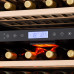  Klarstein Vinovilla Grande - Vinoteca, Nevera vinos, 425 L, 165 botellas, Control táctil, Temperatura ajustable, Soporte para copas, 13 estantes de madera, 2 zonas, Nevera para vinos, Plateado [Clase de eficiencia energética G] 