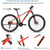 loknhg Giant Rincon X Assassin X Aluminio 27 velocidades 27.5 Pulgadas Freno de Disco Bicicleta de montaña Naranja Negro 27.5X15.5 S Altura Recomendada 165 / 173cm loknhg Giant Rincon X Assassin X Aluminio 27 velocidades 27.5 Pulgadas Freno de Disco Bicicleta de montaña Naranja Negro 27.5X15.5 S Altura Recomendada 165 / 173cm